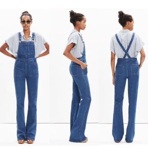 Madewell Flea Market Flare Overalls